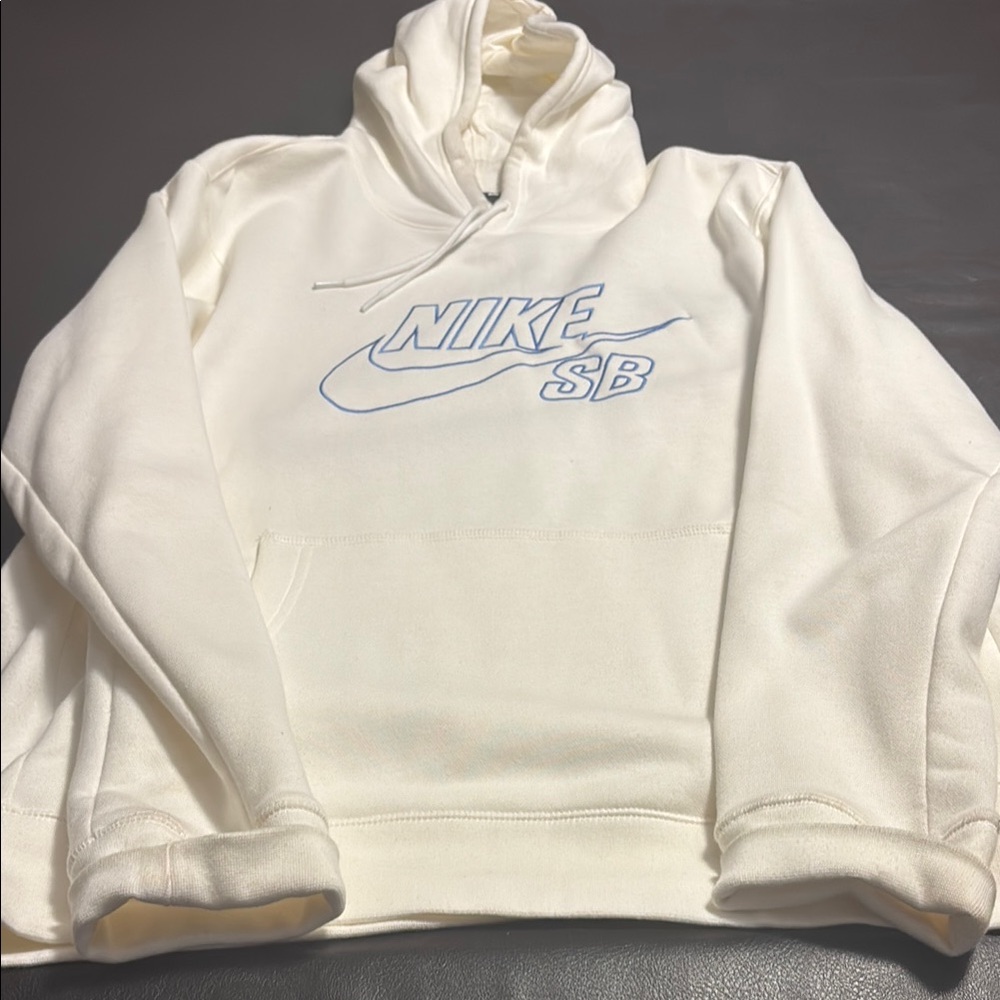 Men's NIKE White Hoodie